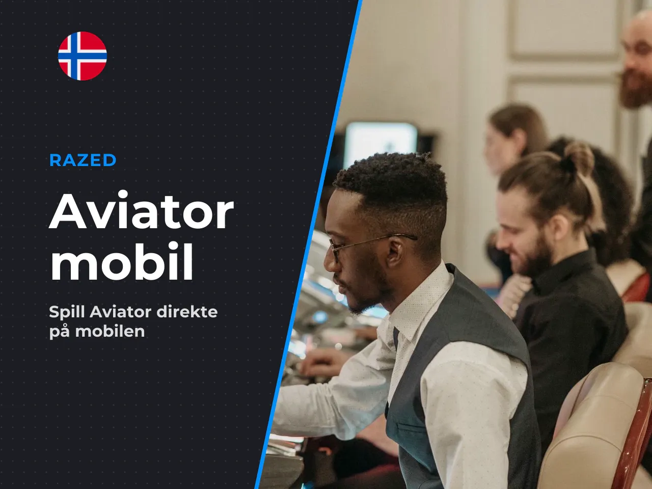 Aviator mobil spill på smarttelefon og