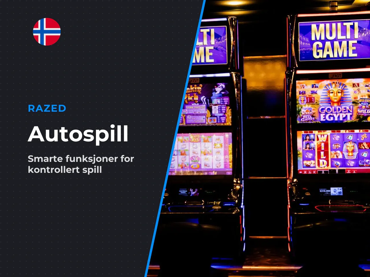 Autospill, stopp-kriterier og tapsgrenser. Autospillfunksjonen lar