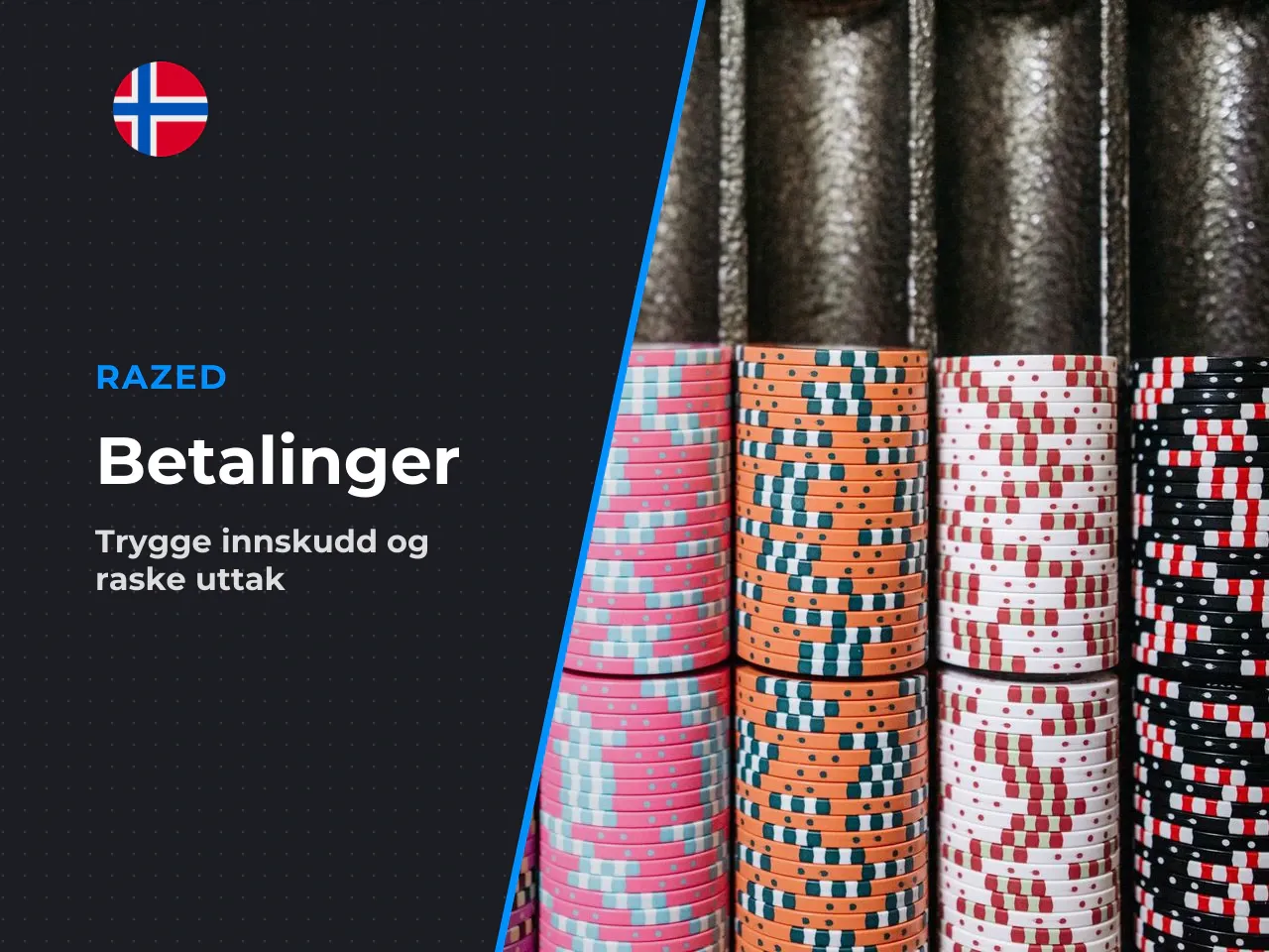 Innskudd og uttak for norske spillere