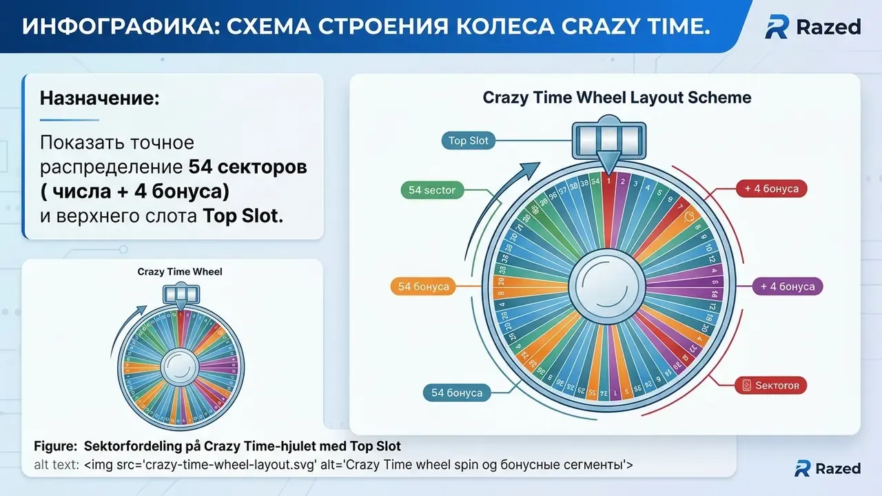 Crazy Time wheel spin og бонусные сегменты