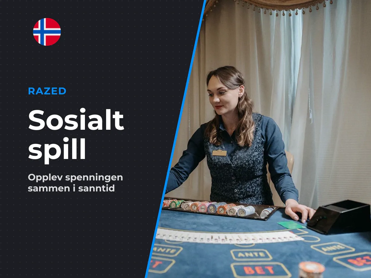 Flerspiller-grensesnitt, live-chat og historikk. Spaceman er