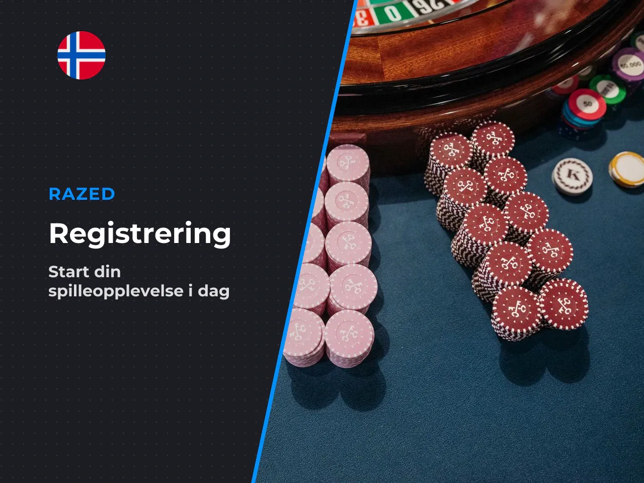 Registrering av account og utfylling av