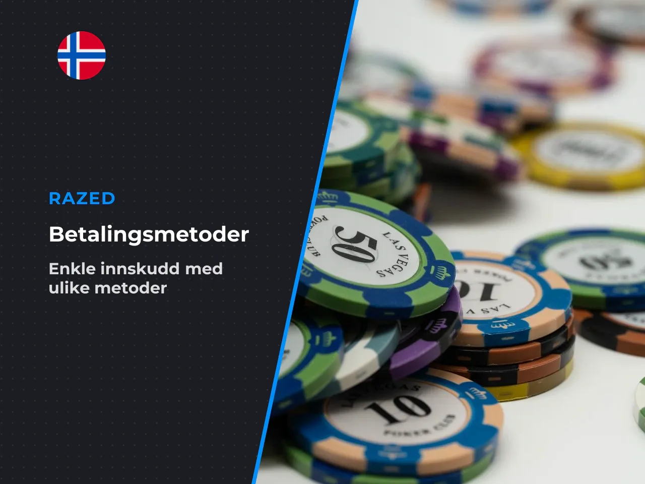 Innskudd med Visa, Mastercard og e-lommebøker