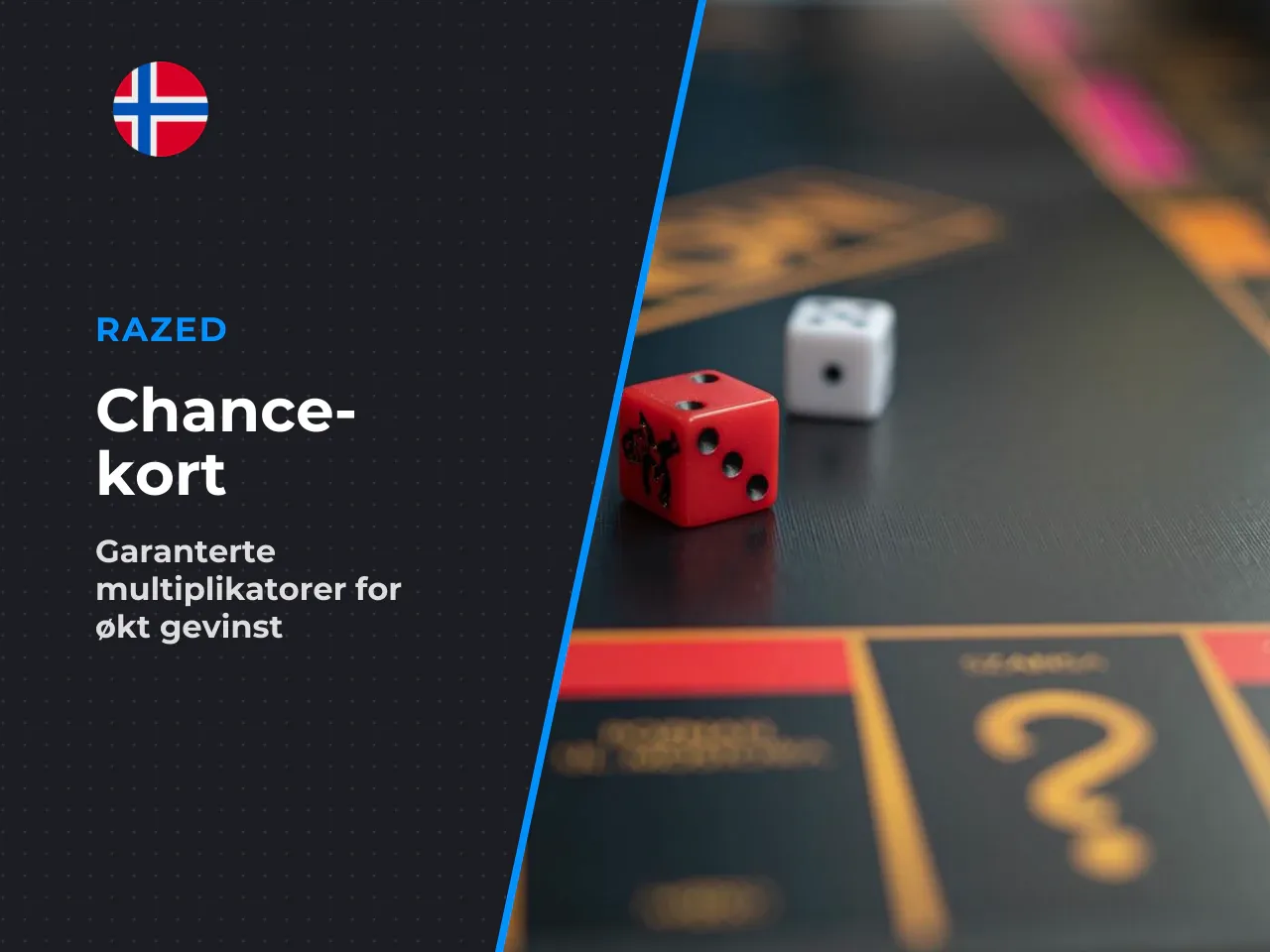Chance card og standard multiplier. Et